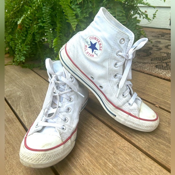 Converse Shoes - Converse Chuck Taylor All Star High Top Women’s Canvas Sneakers Shoe White sz 8
